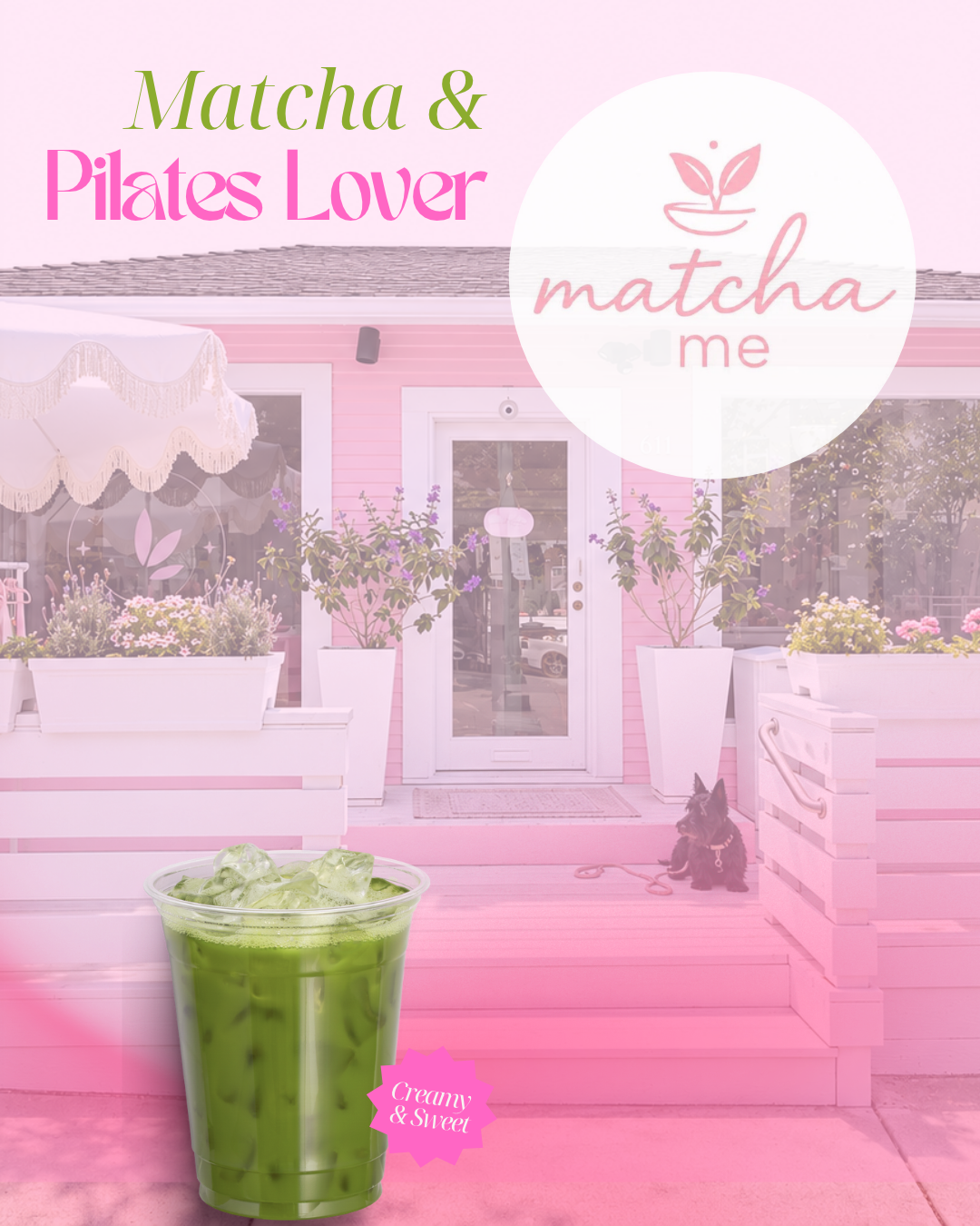 Matcha pop-up flyer